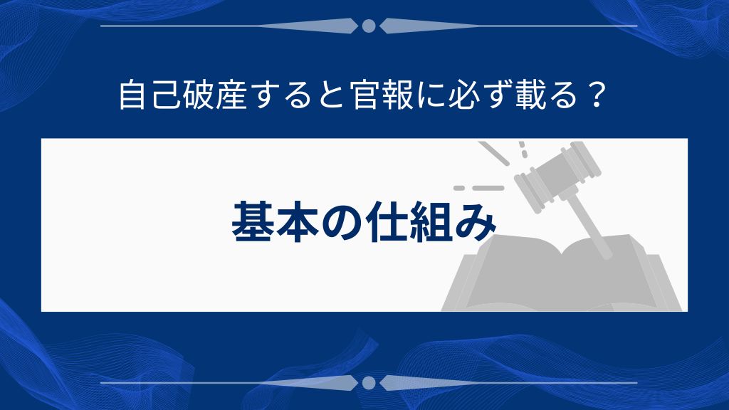 自己破産すると官報に必ず載る?基本の仕組み