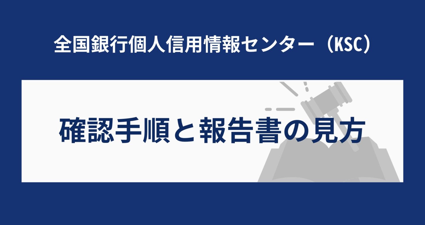 確認手順と報告書の見方